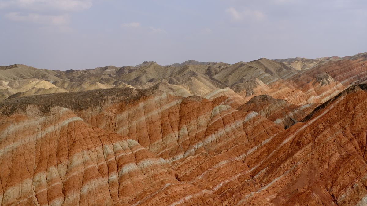 Zhangye Danxia landform for Hexi Corridor Silk Road route planning
