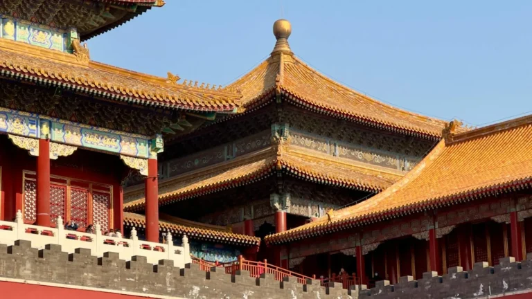 Forbidden City palace roofs in Beijing