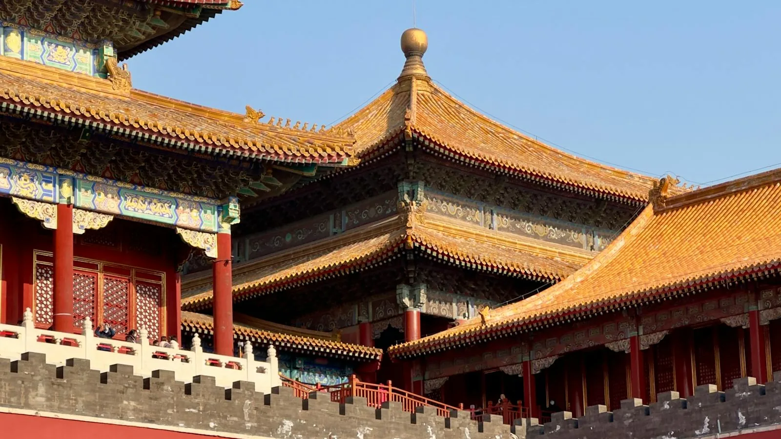 Forbidden City palace roofs in Beijing